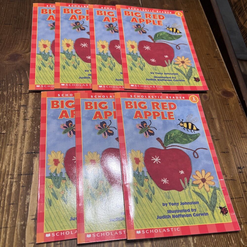 Big Red Apple Hello Reader Level 1 By Tony Johnston Paperback, 1999 (Lot Of 7 )